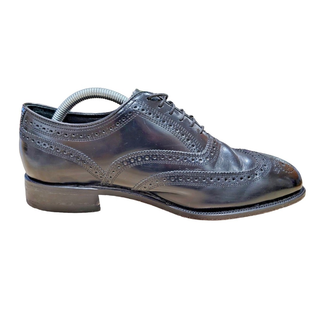 Florsheim Men's Lexington Oxford Wingtip Brogue Dress Shoe Black Sz‎ 9.5 3E
